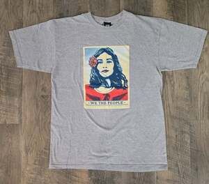 OBEY We The People Maribel Valdez T-Shirt Gray Size L